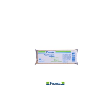 Abatelenguas de Madera Bolsa con 25 piezas – PROTEC