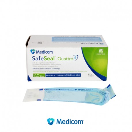 Bolsa para Esterilizar 2 1/4 X 4 con 200pz – Medicom