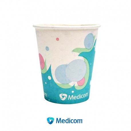 Vasos de Papel Biodegradable Diseño Burbuja con 100pz. – Medicom
