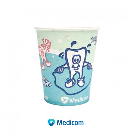 Vasos de Papel Biodegradable Diseño Muela con 100pz. – Medicom