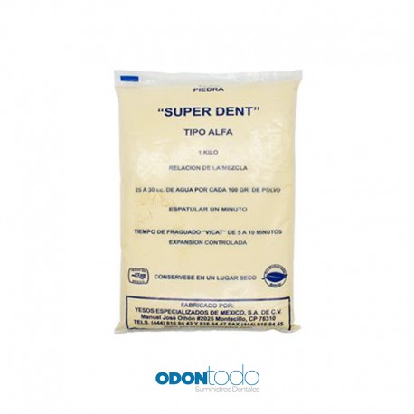 Yeso Piedra Amarillo 1kg – Super Dent,Espátula para Yeso Tipo Búfalo – Arain,Monomero Liquido Normal 125ml – Nictone – MDC Dent