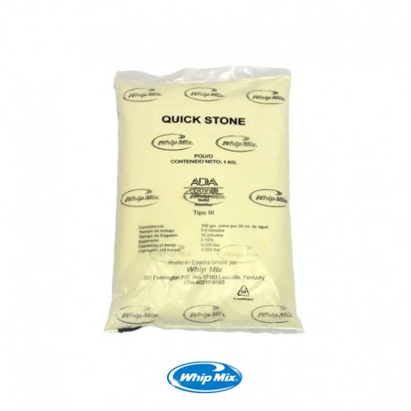 Yeso Quickstone 1kg. Amarillo – Whip Mix,Cera Rogson Wax para Base Suave Roja 1/2 Lb,Colorimetro Diente Tono New Hue – New Tek,