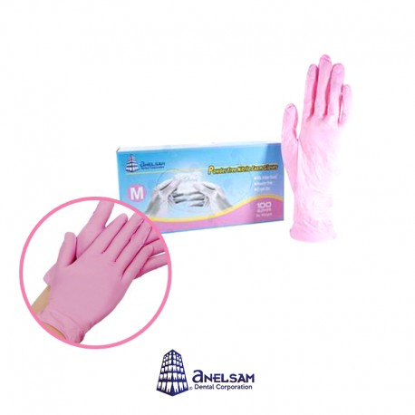 Guantes de Nitrilo Anelsam caja 100pz. – Diversos Tamaños y Colores